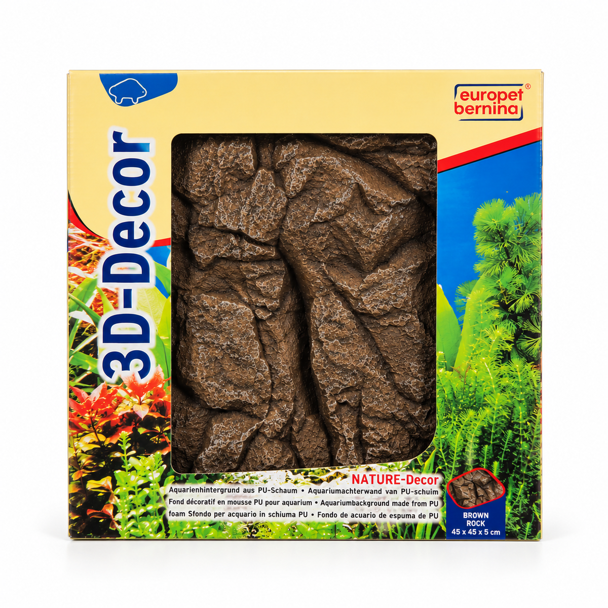 3D achterwand Brown rock 45 x 45 x 5 cm